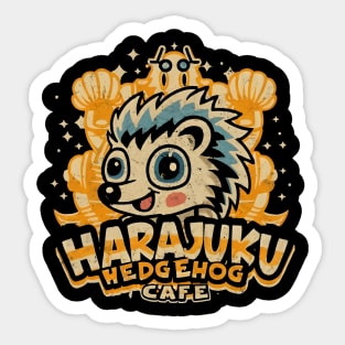 Harajuku Hedgehog Cafe Sticker